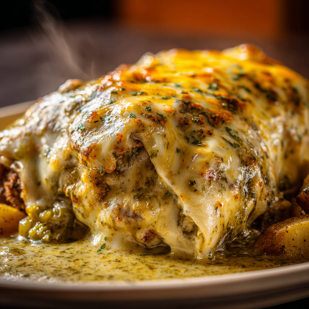 Chile Verde Burritos with Papitas