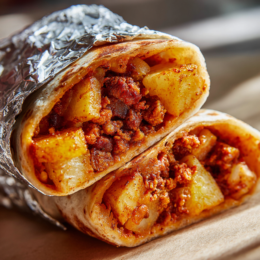 Chorizo Breakfast Burritos