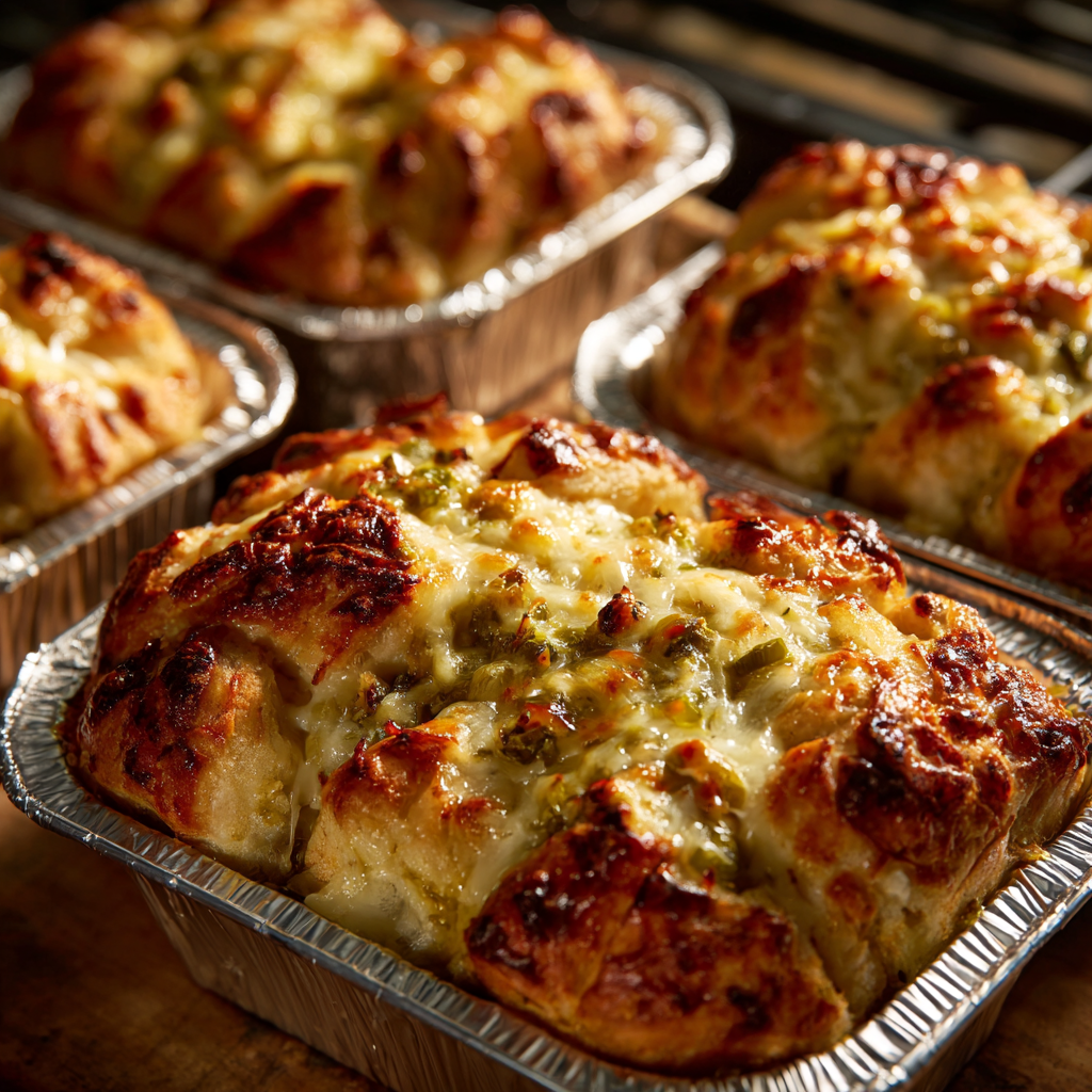 Green Chile Cheese Pull-Apart Bread