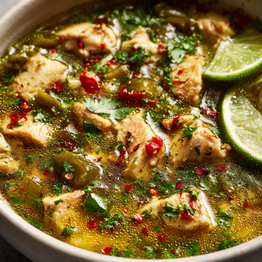 Green Chili Chicken Soup