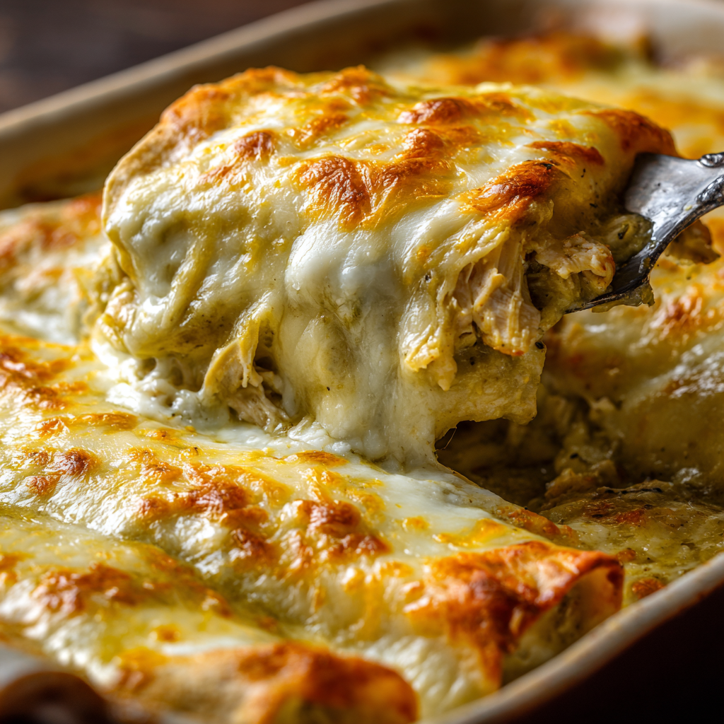 New Mexico Green Chile Chicken Enchiladas