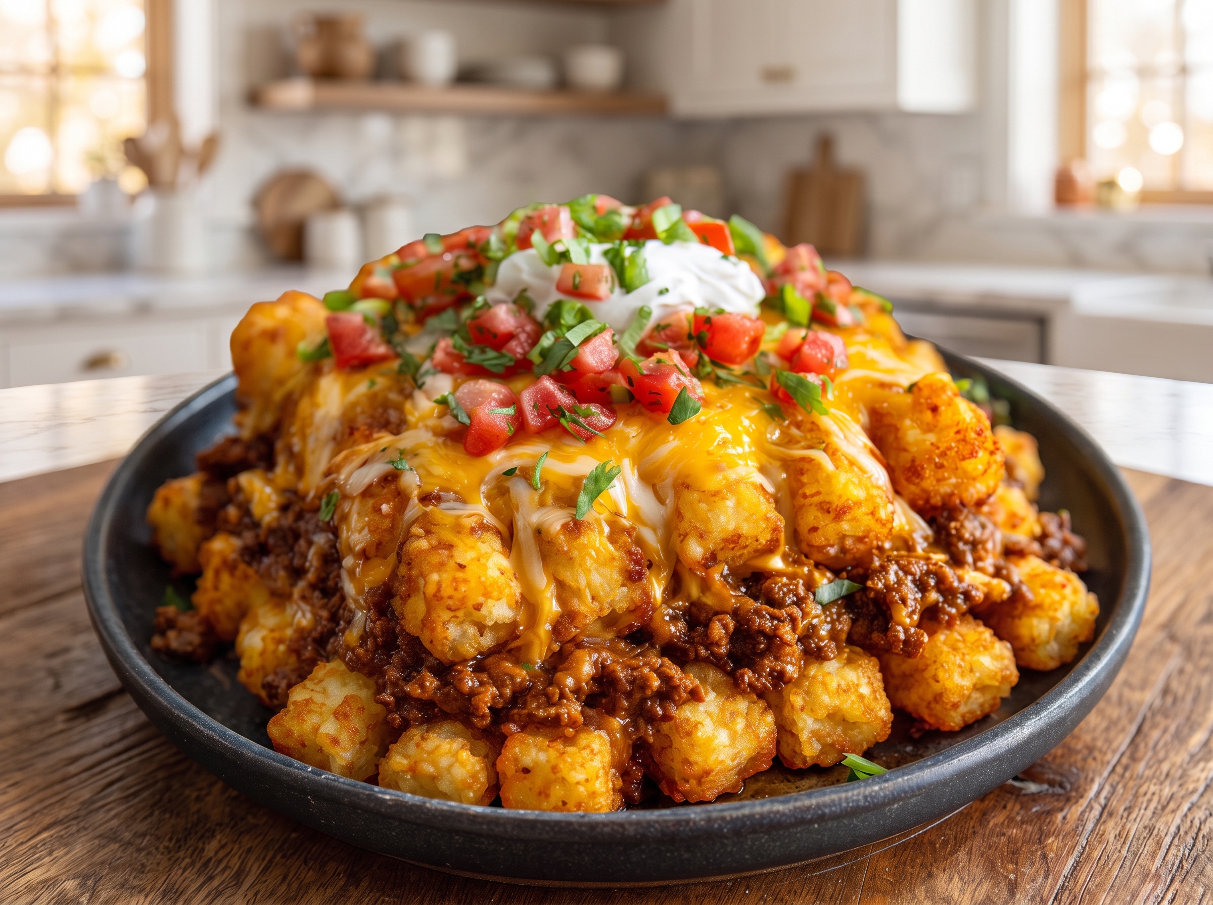 Beef Taco Tater Tot Casserole