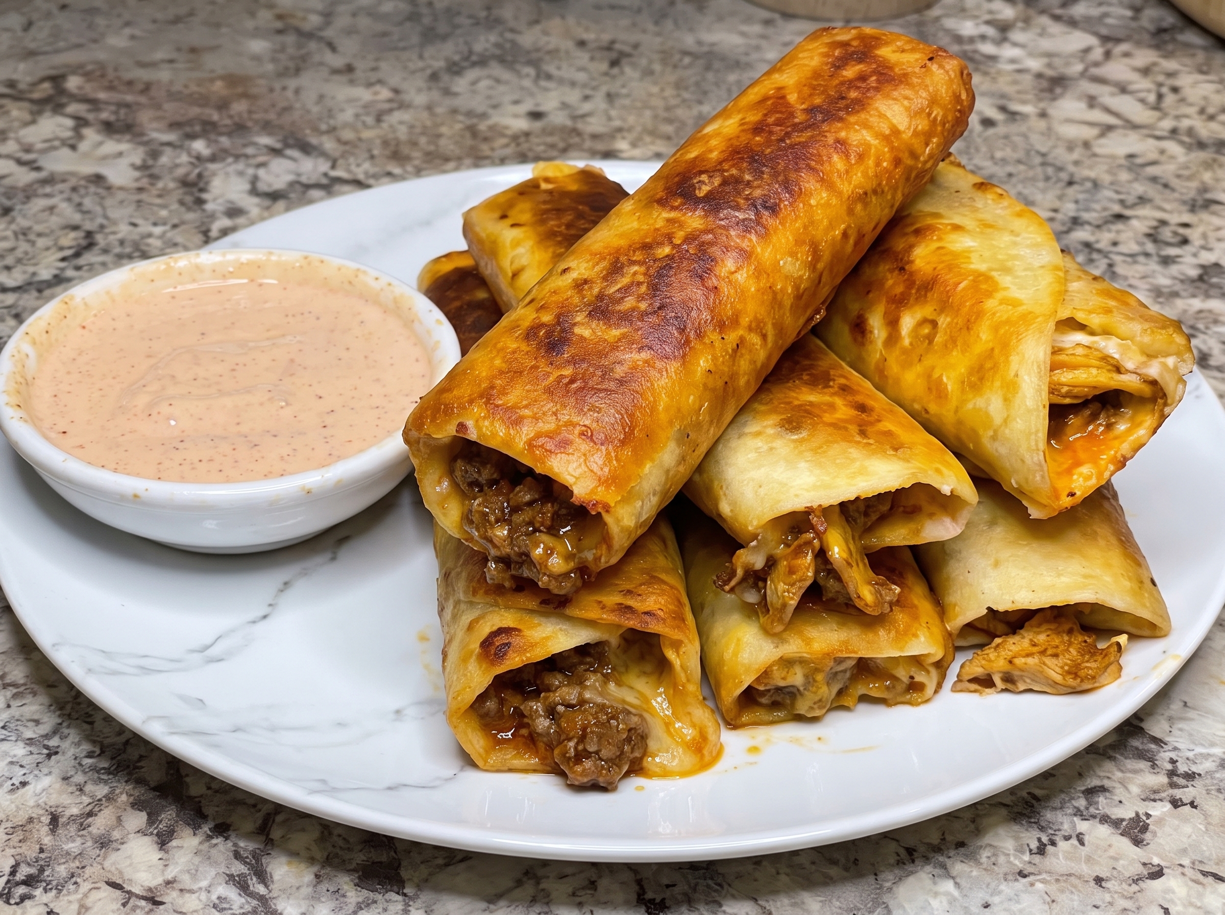Crispy Beef Taquitos