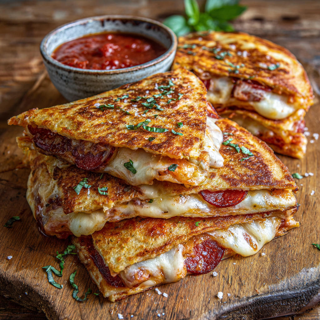 Pizza Lasagna Quesadilla