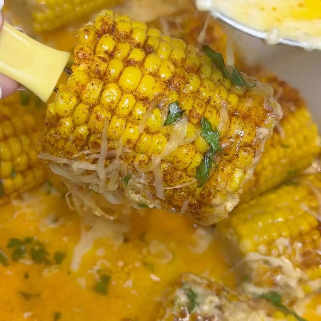 Creamy Cajun Corn on the Cob