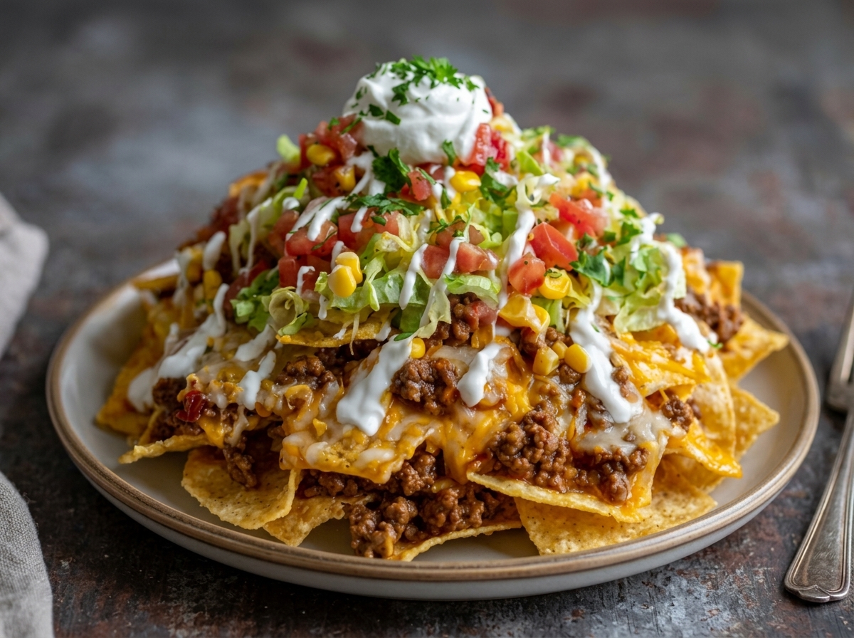 Loaded Taco Haystack