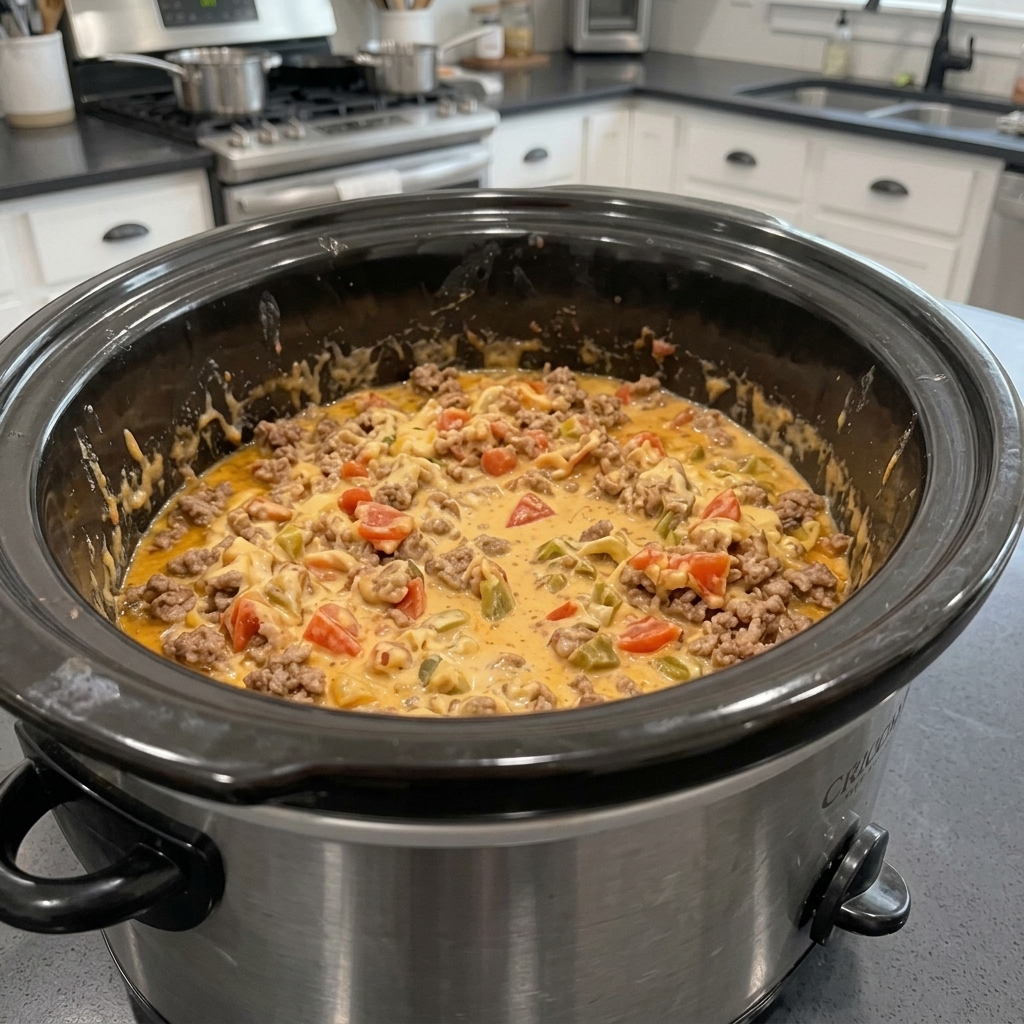Slow Cooker Rotel Tacos